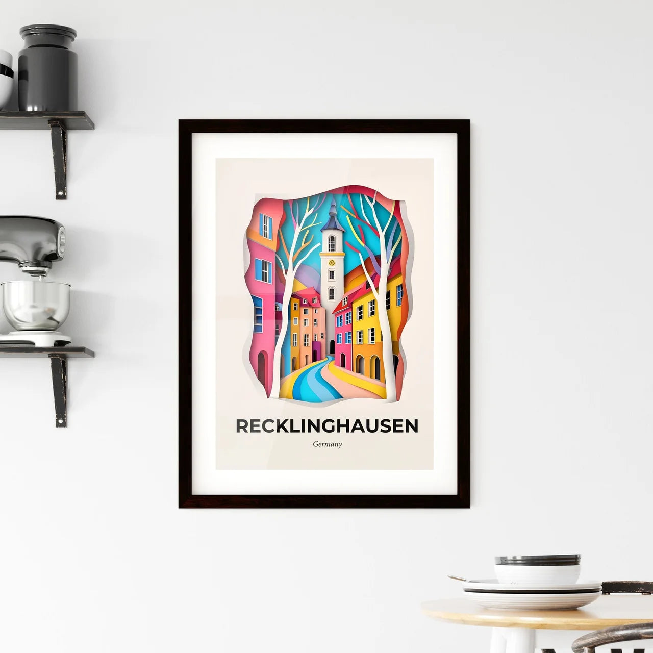 Vivid Recklinghausen, Germany, Framed Wall Art