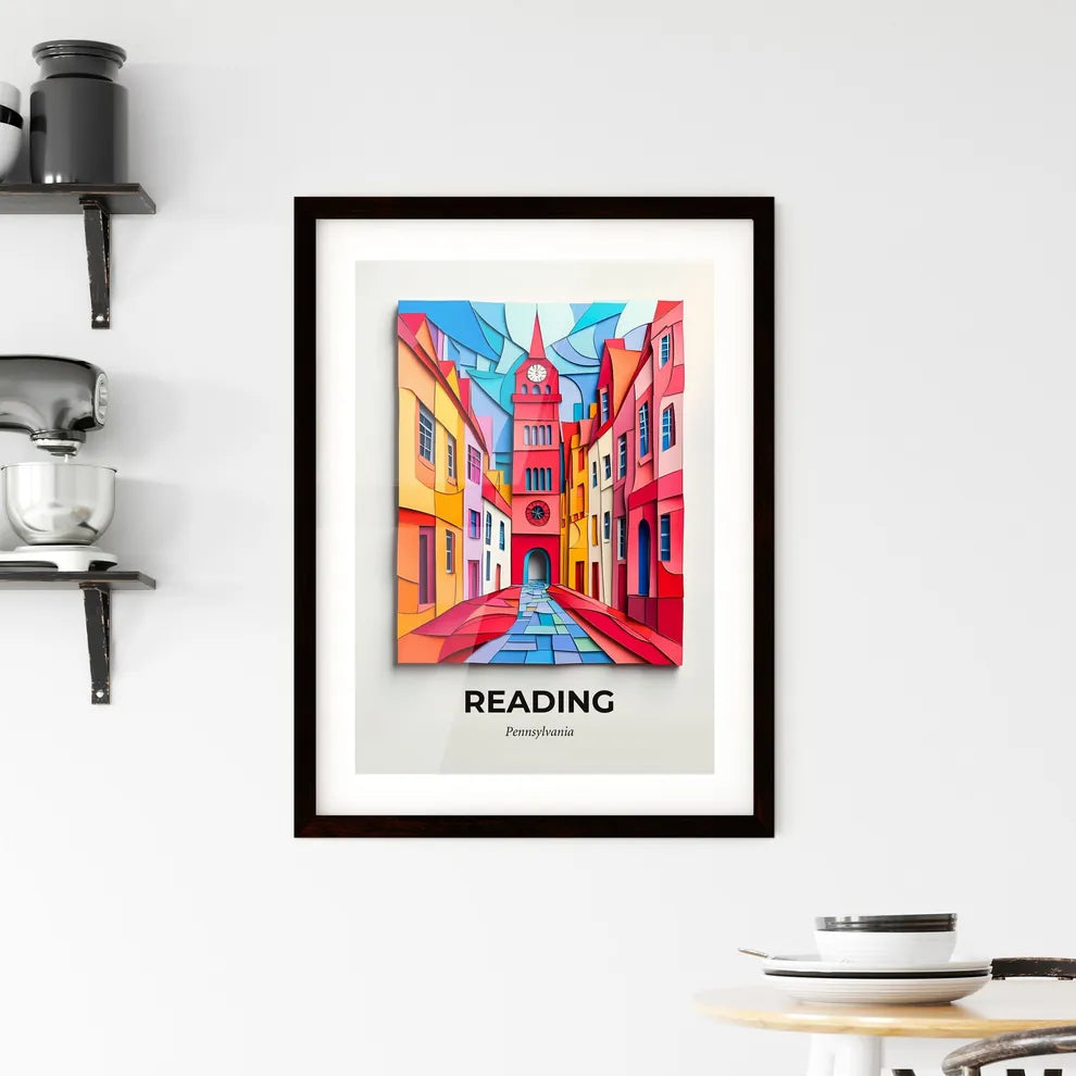 Vivid Reading, Pennsylvania, Framed Wall Art