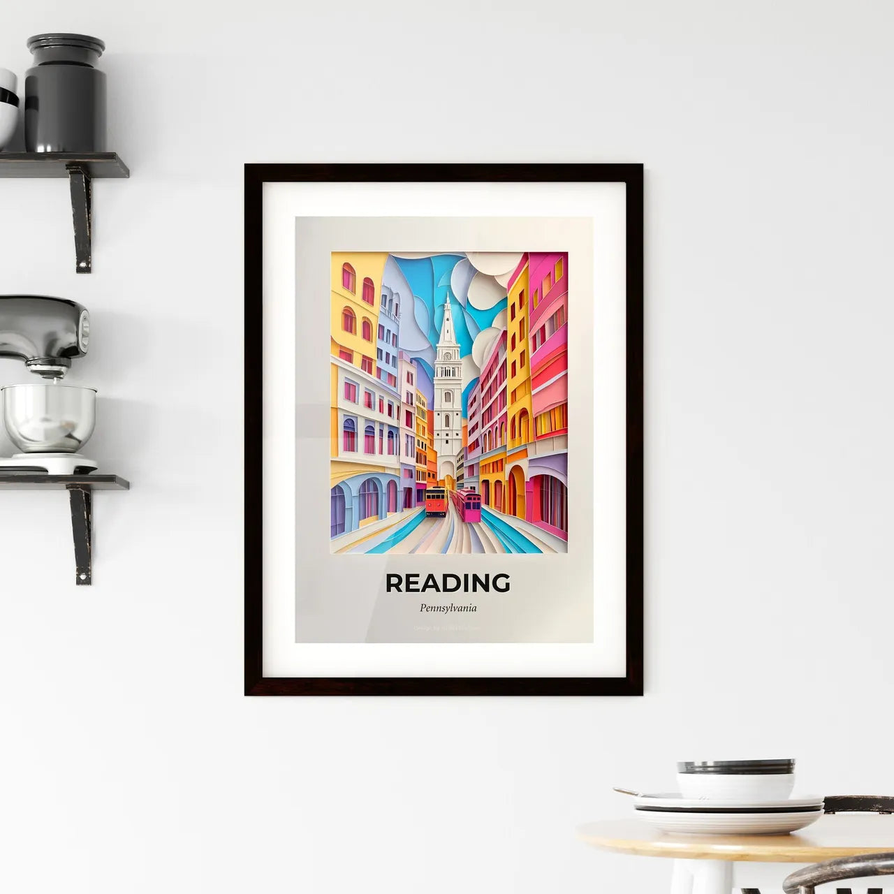 Vivid Reading, Pennsylvania, Framed Wall Art