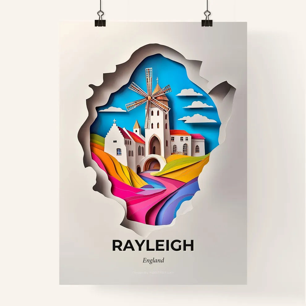 Vivid Rayleigh, England, Colorful Poster