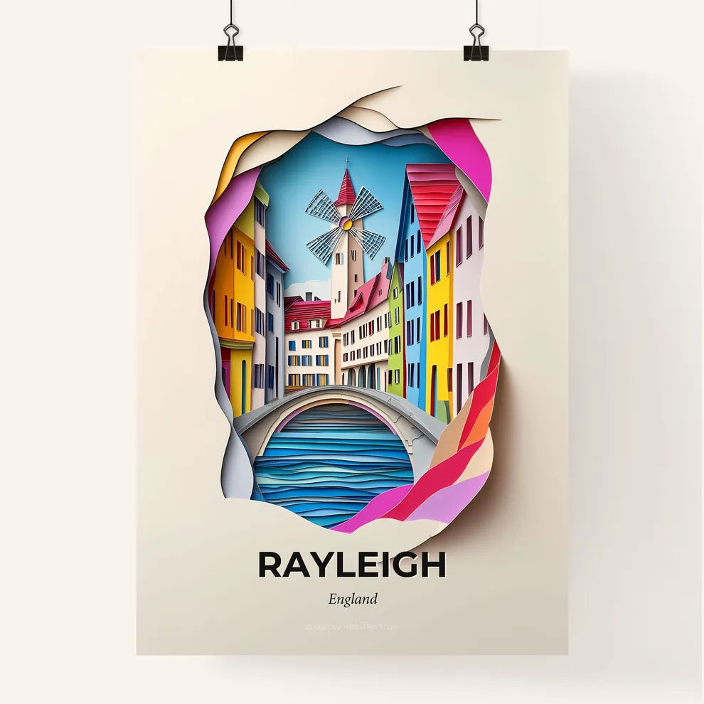 Vivid Rayleigh, England, Colorful Poster