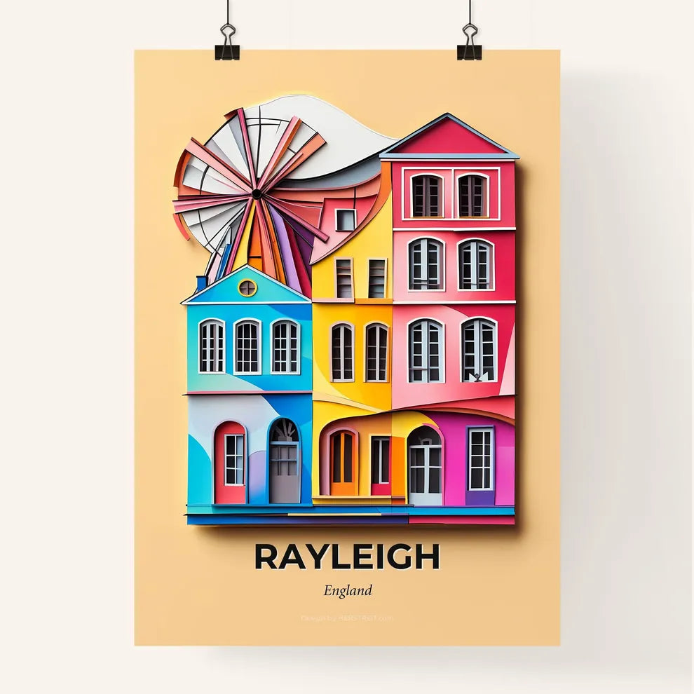 Vivid Rayleigh, England, Colorful Poster