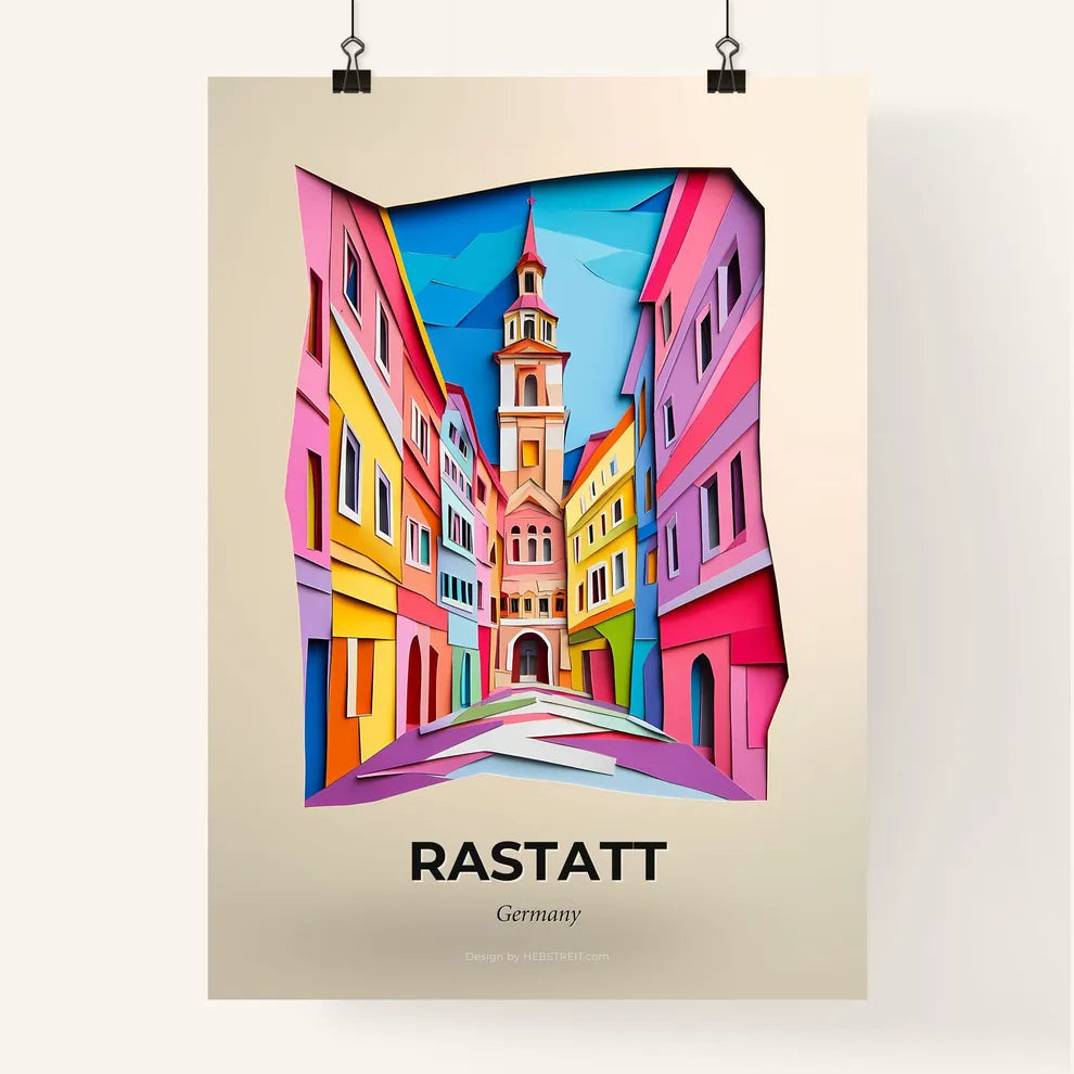 Vivid Rastatt, Germany, Colorful Poster