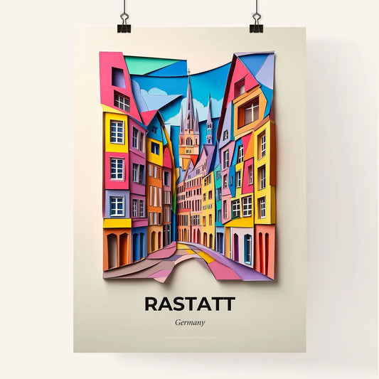 Vivid Rastatt, Germany, Colorful Poster