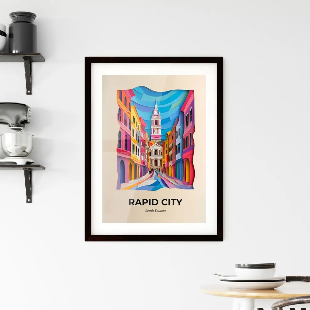 Vivid Rapid City, South Dakota, Framed Wall Art