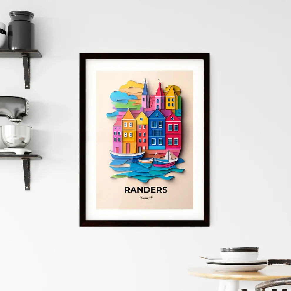 Vivid Randers, Denmark, Framed Wall Art