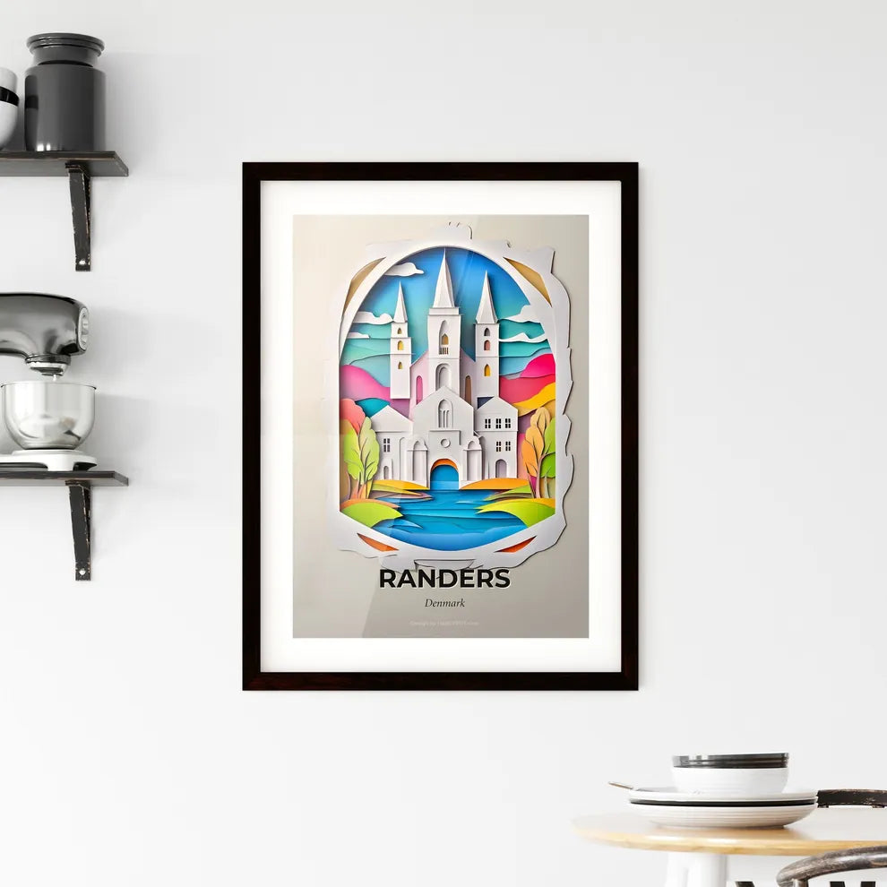 Vivid Randers, Denmark, Framed Wall Art