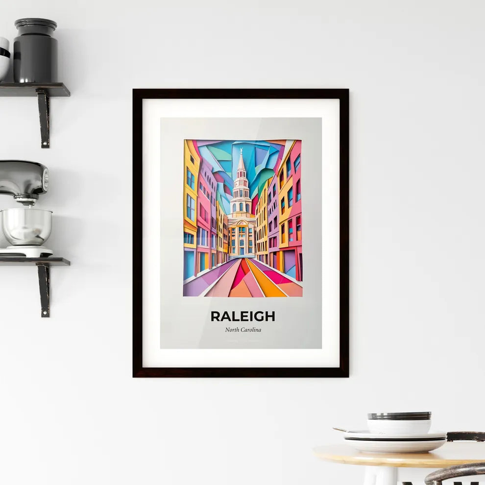 Vivid Raleigh, North Carolina, Framed Wall Art