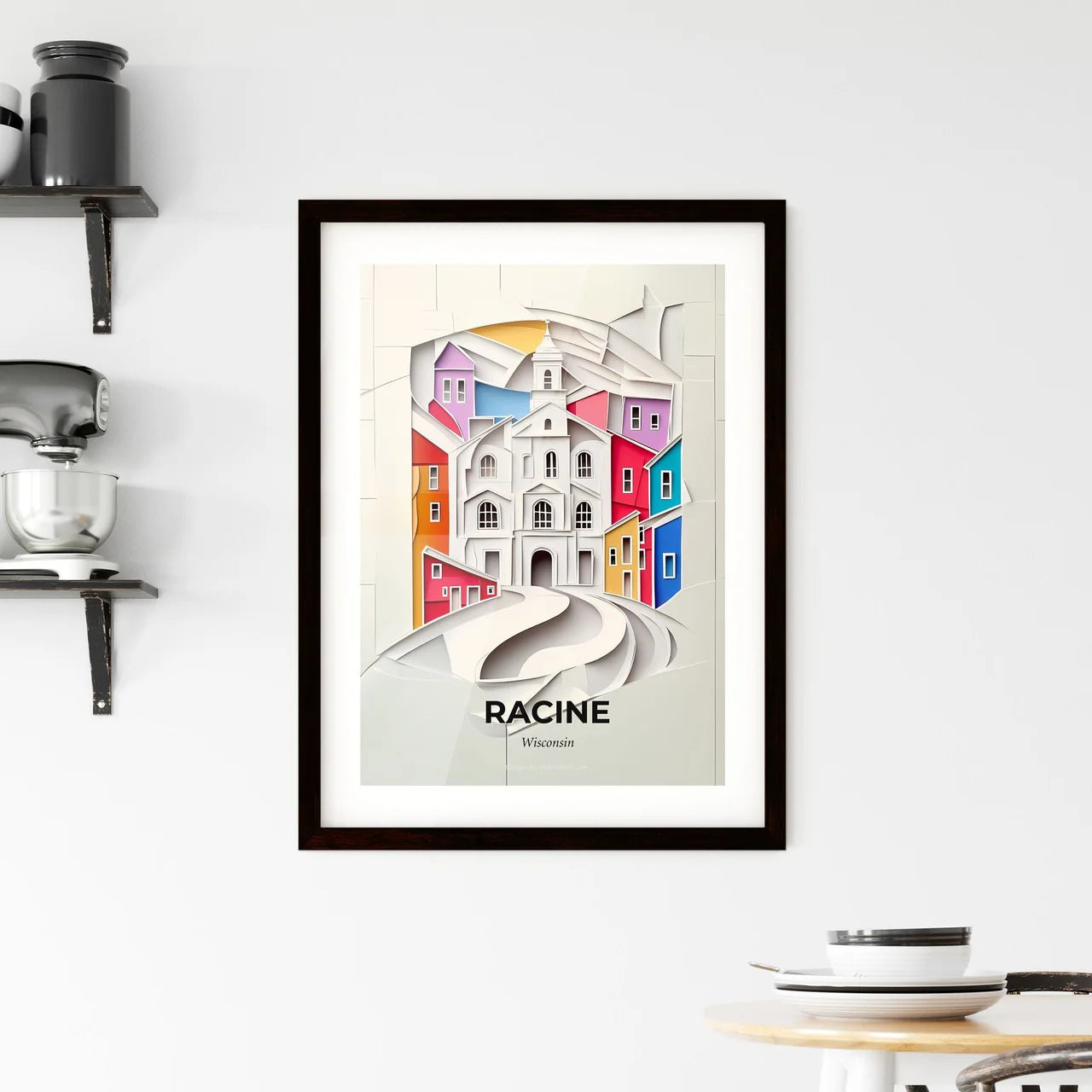 Vivid Racine, Wisconsin, Framed Wall Art