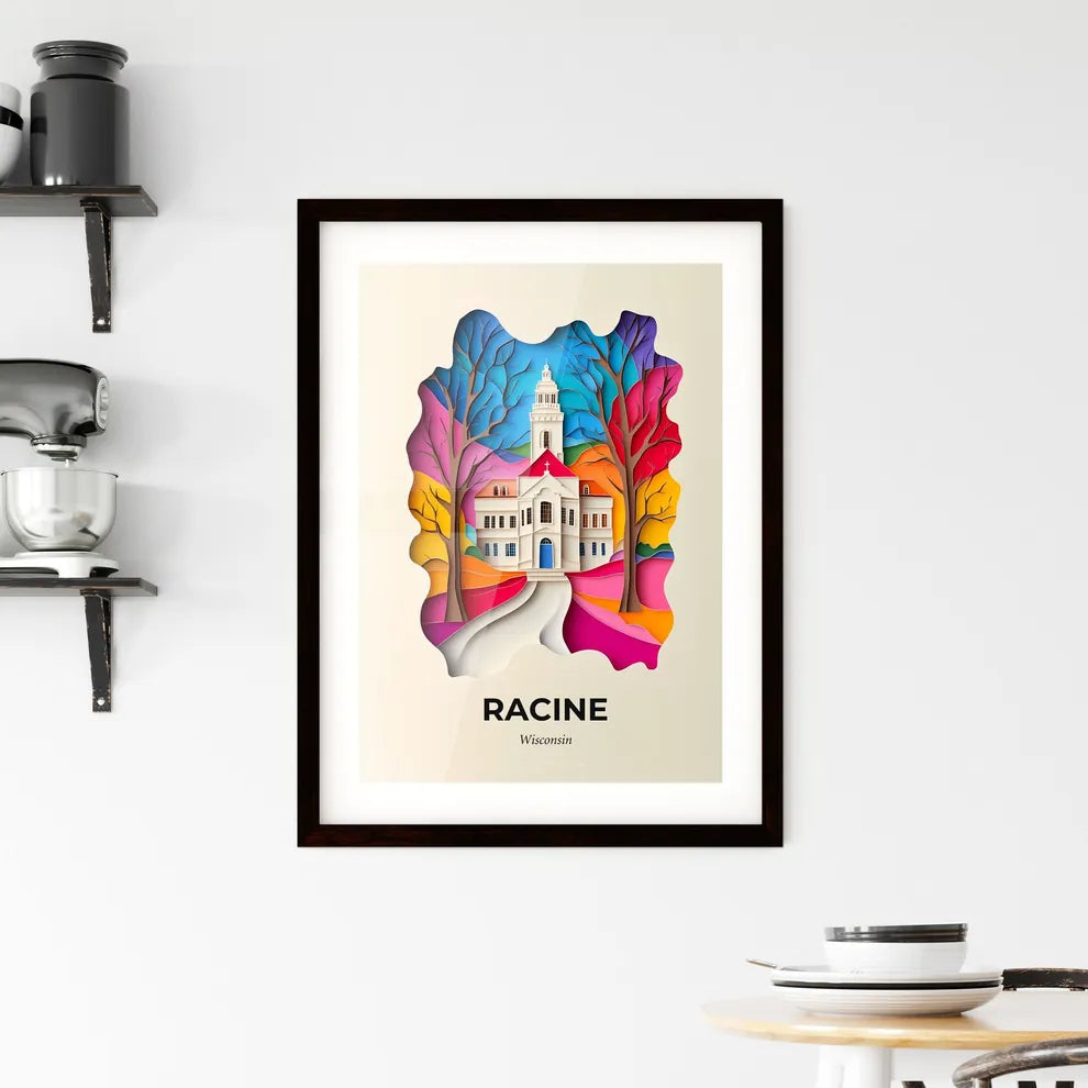 Vivid Racine, Wisconsin, Framed Wall Art
