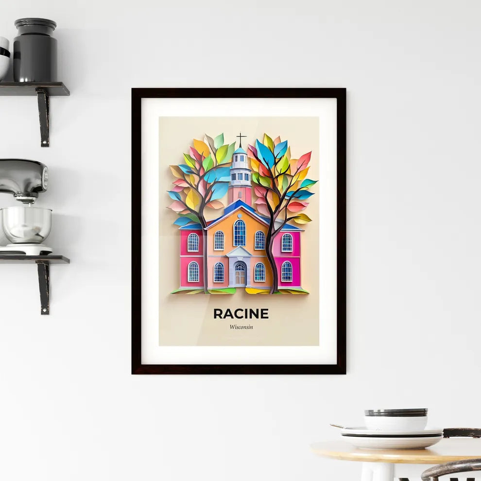 Vivid Racine, Wisconsin, Framed Wall Art