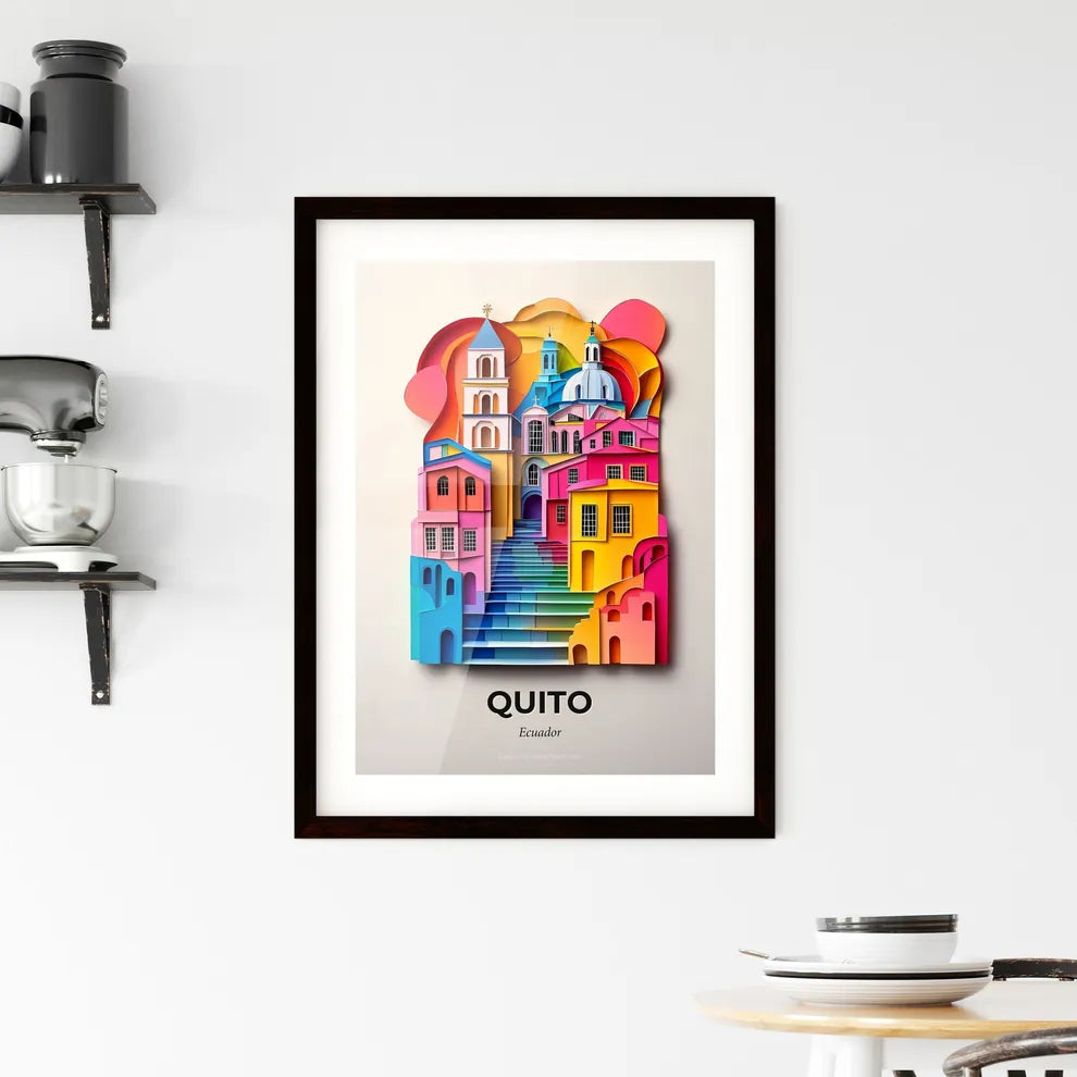 Vivid Quito, Ecuador, Framed Wall Art
