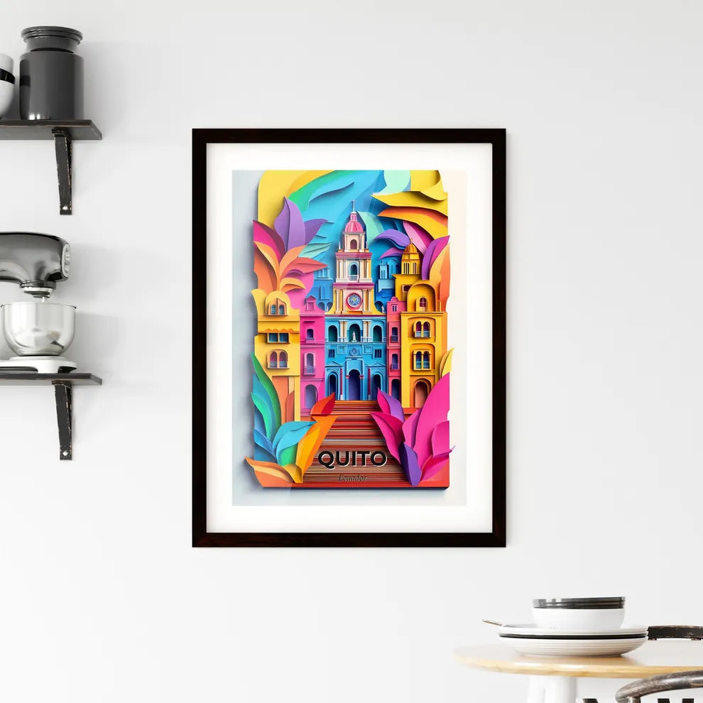 Vivid Quito, Ecuador, Framed Wall Art