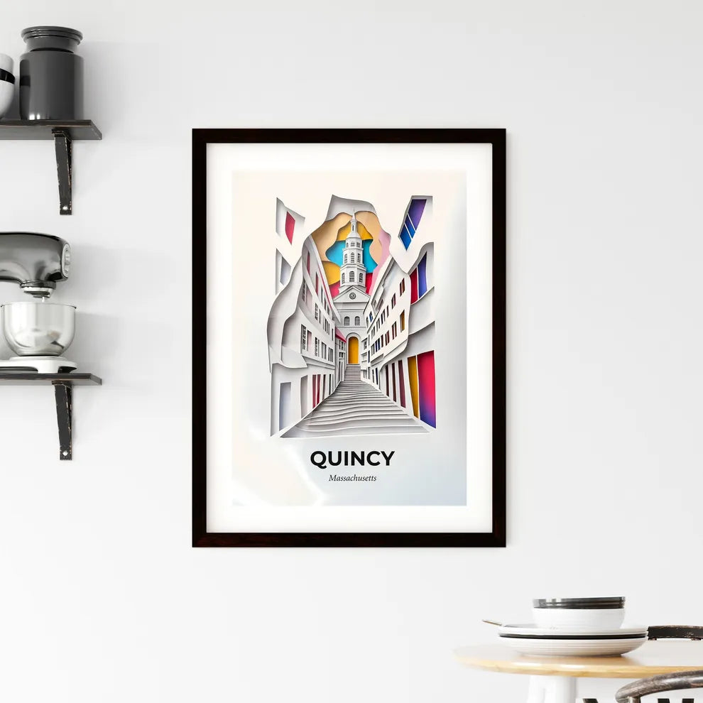 Vivid Quincy, Massachusetts, Framed Wall Art