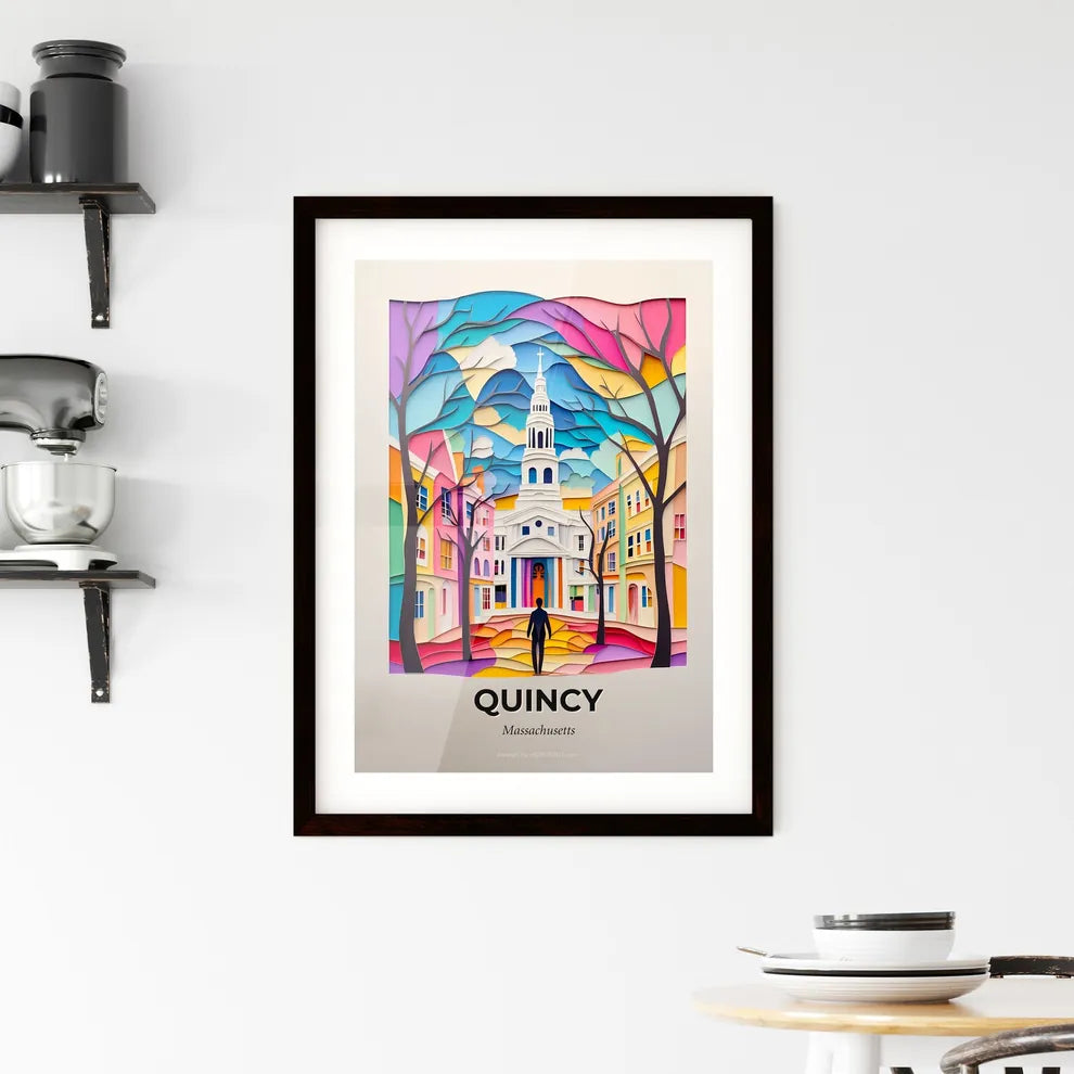 Vivid Quincy, Massachusetts, Framed Wall Art