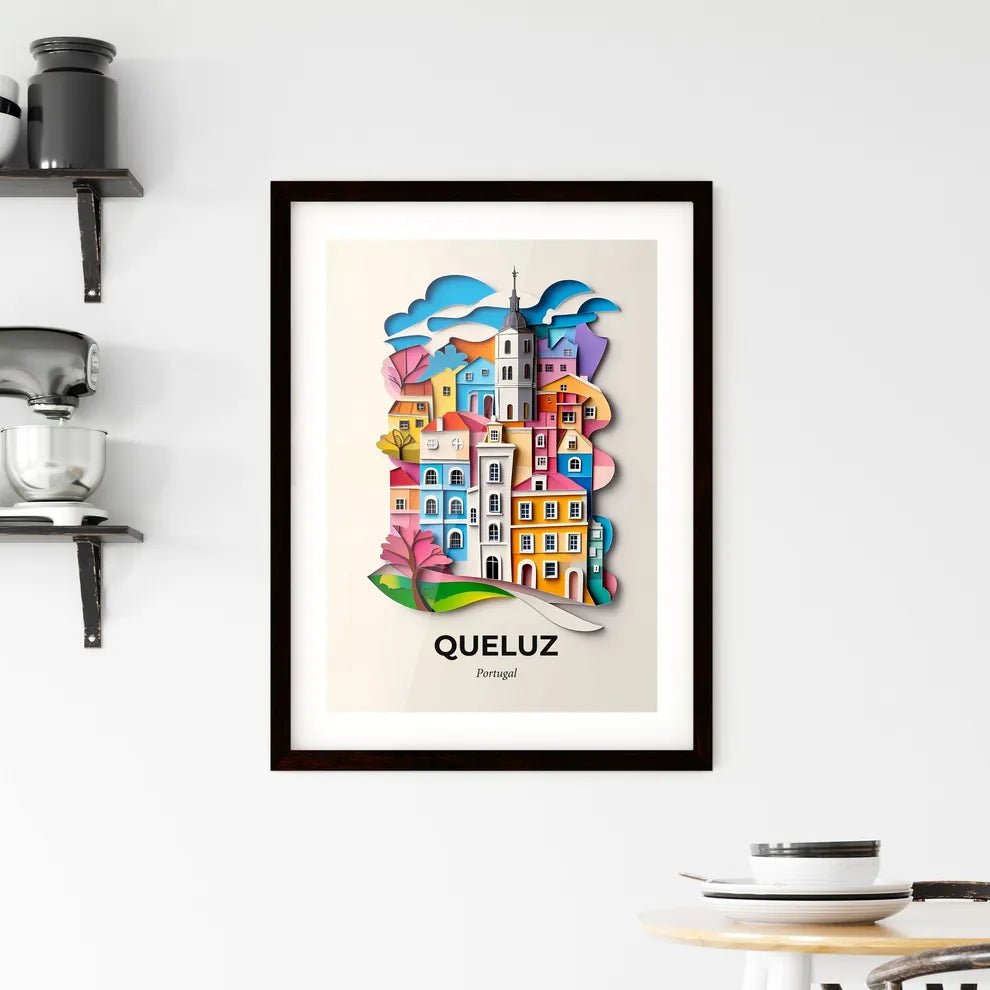 Vivid Queluz, Portugal, Framed Wall Art