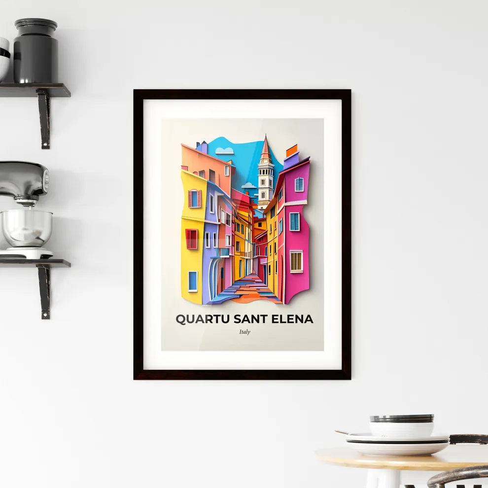 Vivid Quartu Sant Elena, Italy, Framed Wall Art