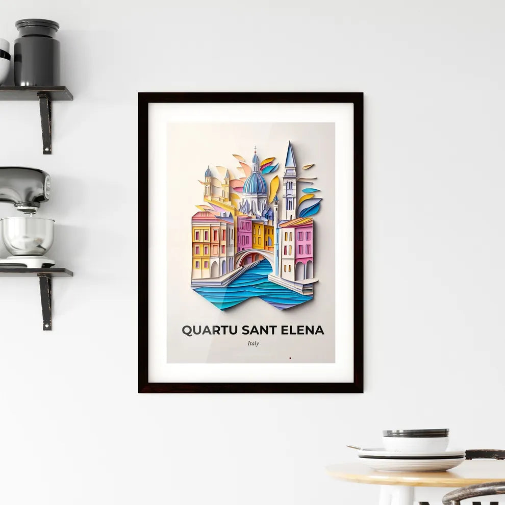 Vivid Quartu Sant Elena, Italy, Framed Wall Art