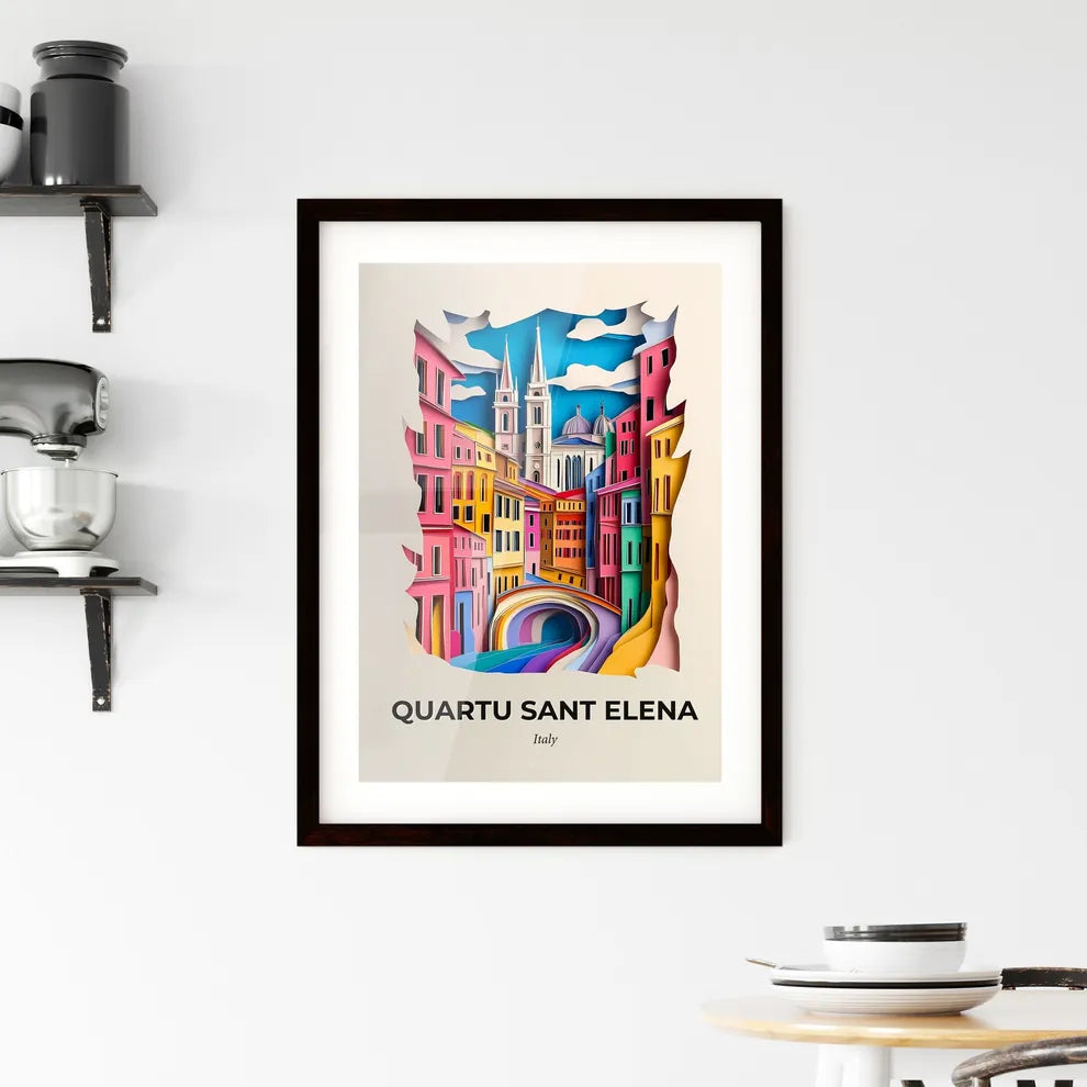 Vivid Quartu Sant Elena, Italy, Framed Wall Art