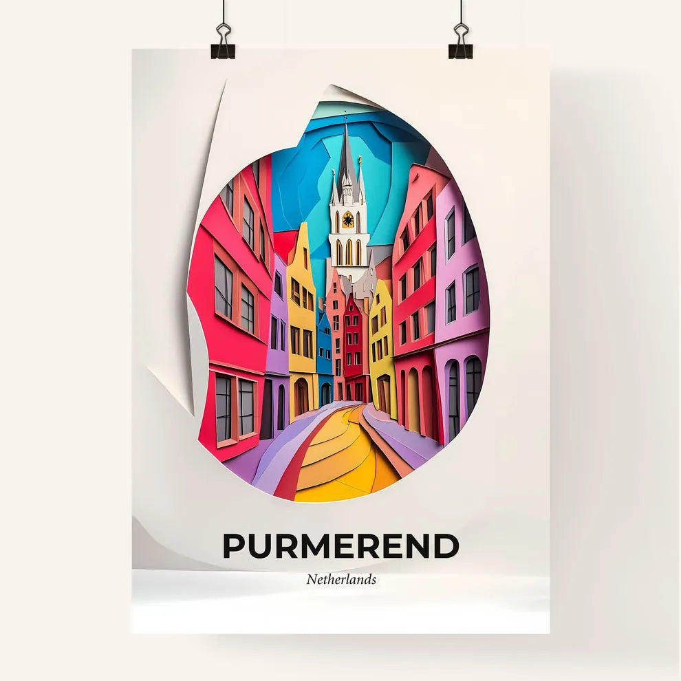 Vivid Purmerend, Netherlands, Colorful Poster