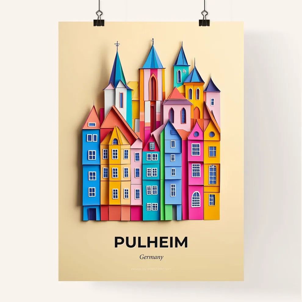 Vivid Pulheim, Germany, Colorful Poster
