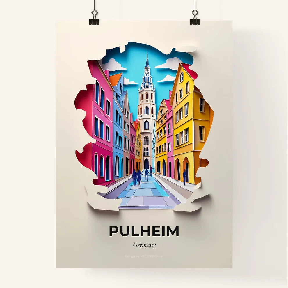 Vivid Pulheim, Germany, Colorful Poster
