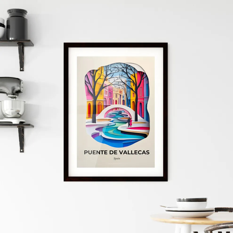 Vivid Puente de Vallecas, Spain, Framed Wall Art