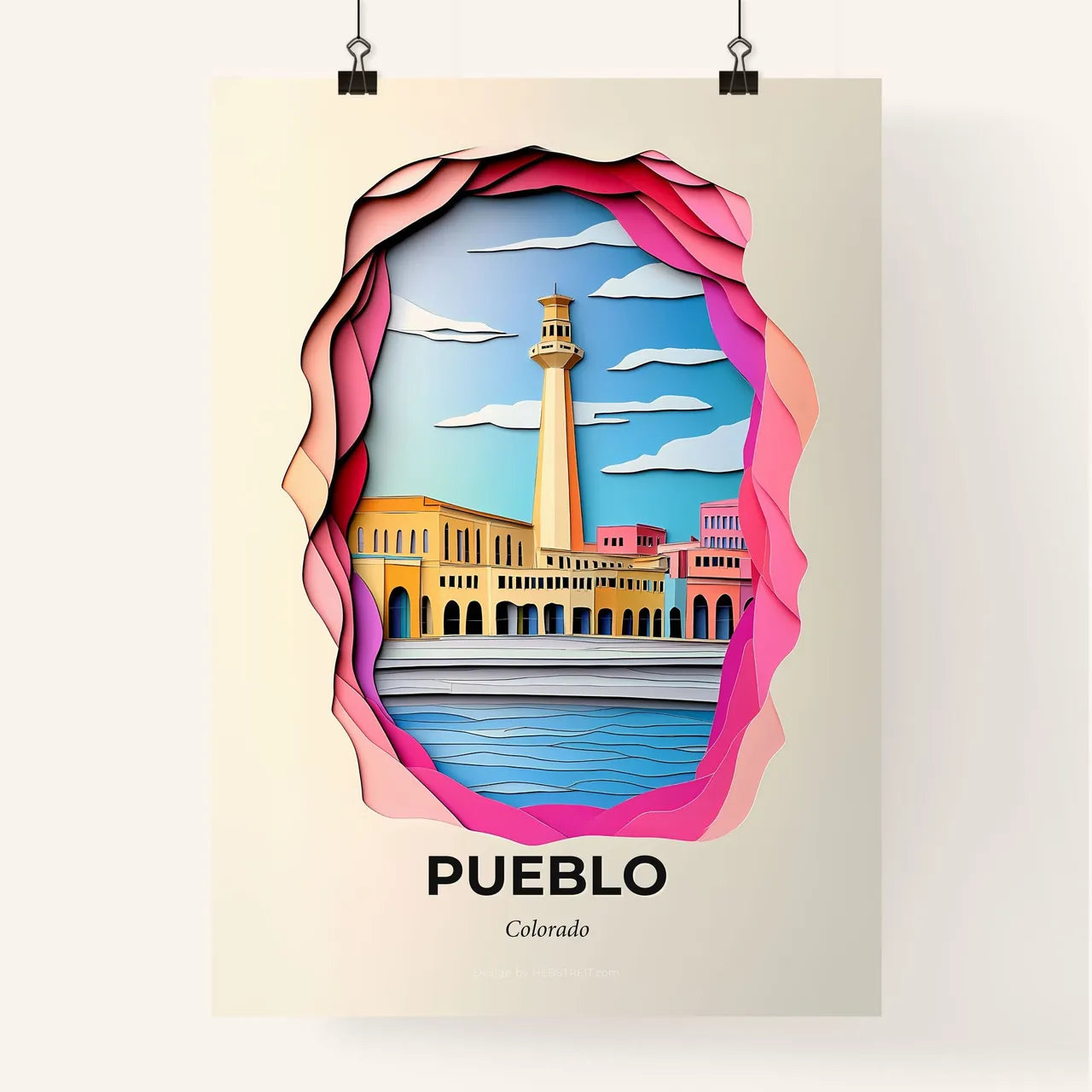 Vivid Pueblo, Colorado, Colorful Poster