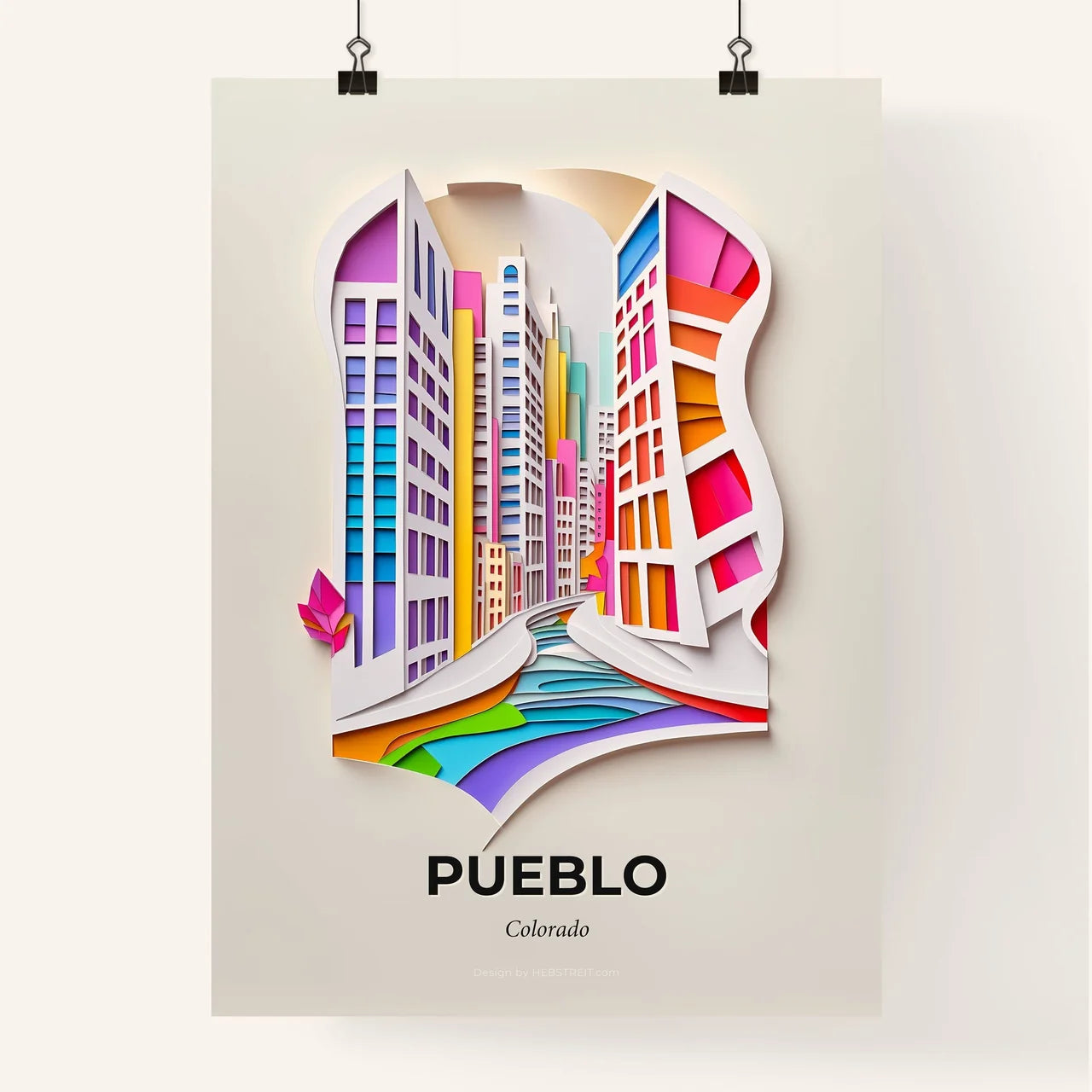 Vivid Pueblo, Colorado, Colorful Poster