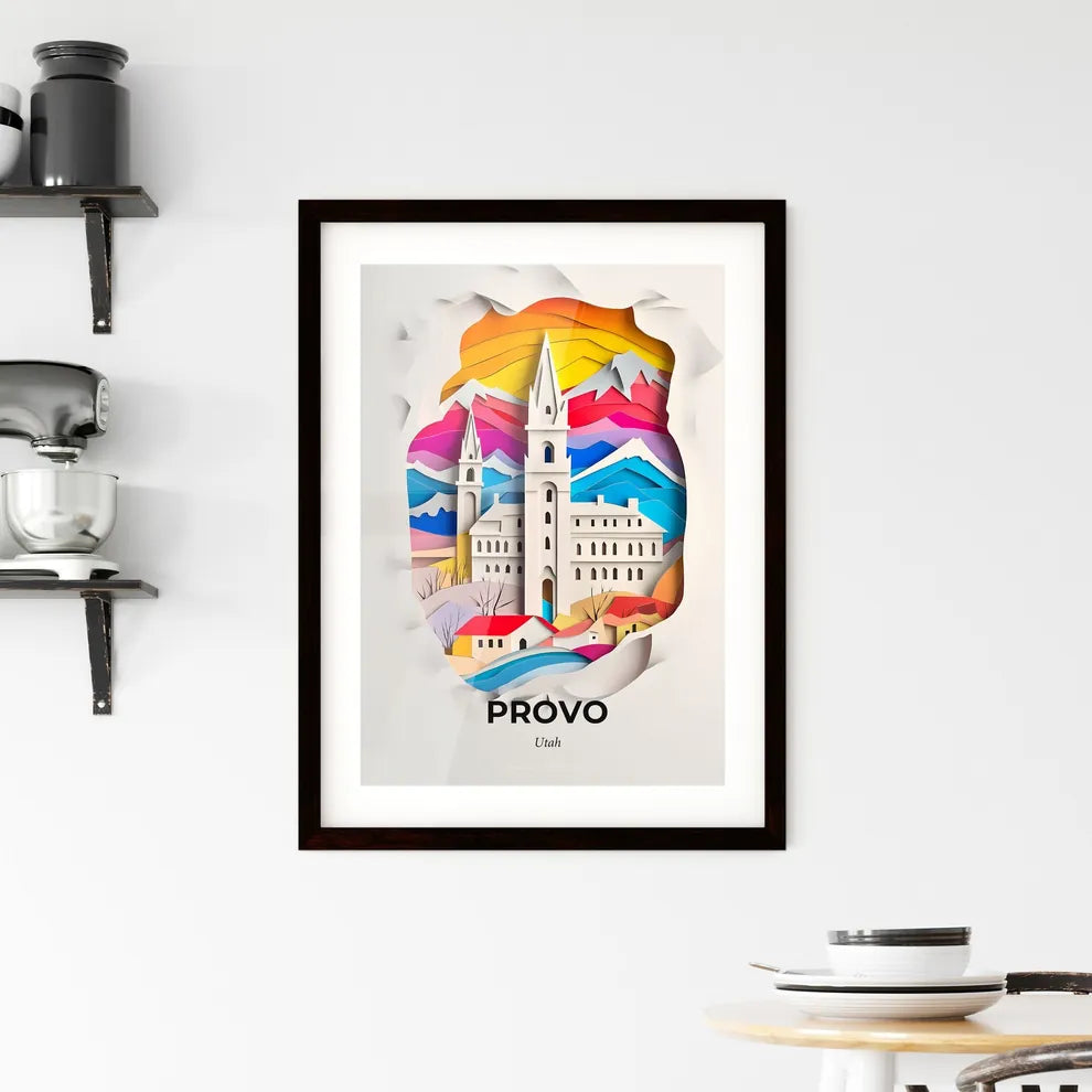 Vivid Provo, Utah, Framed Wall Art