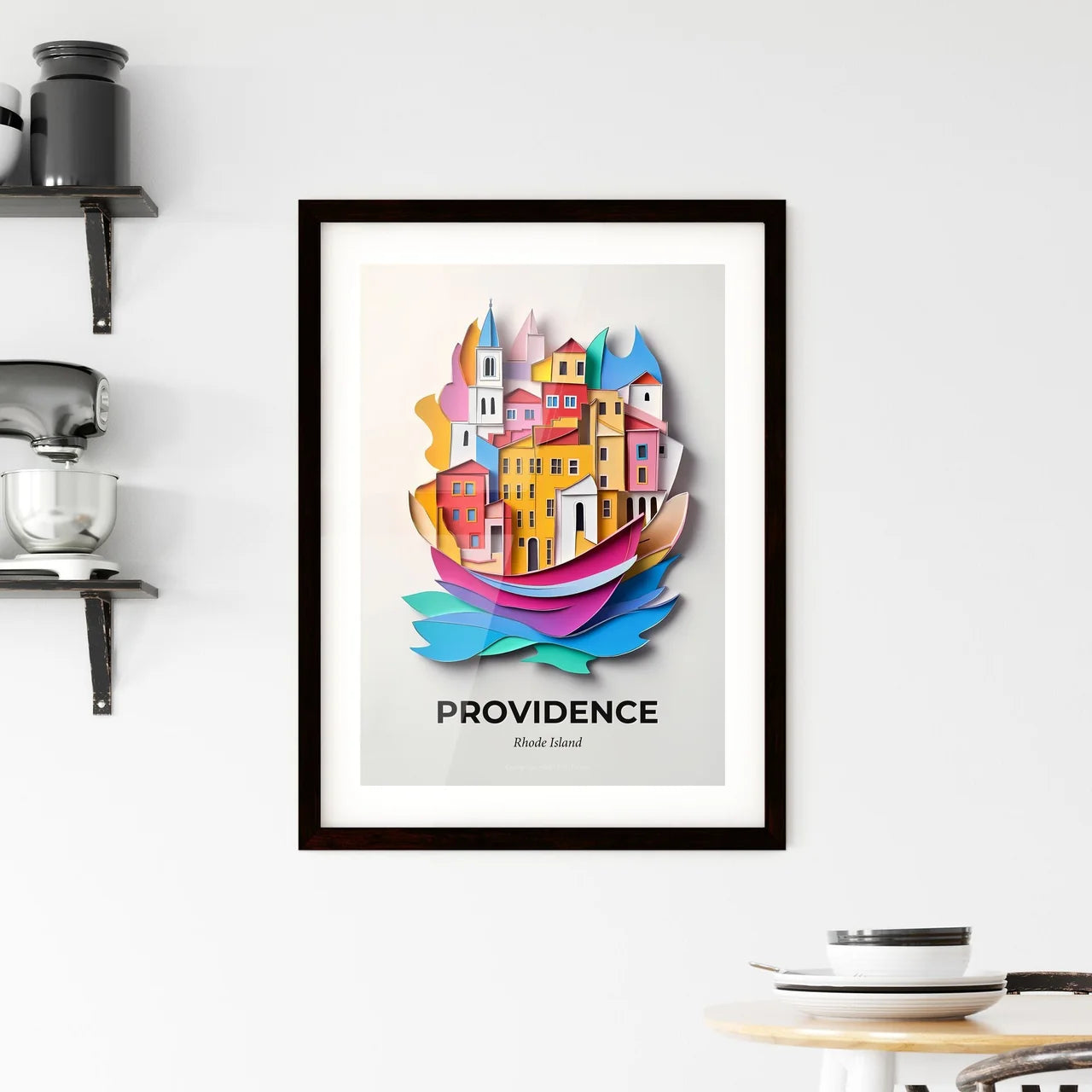 Vivid Providence, Rhode Island, Framed Wall Art