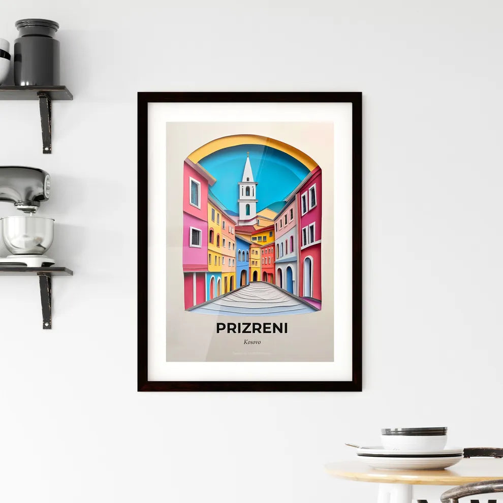 Vivid Prizreni / Prizren, Kosovo, Framed Wall Art