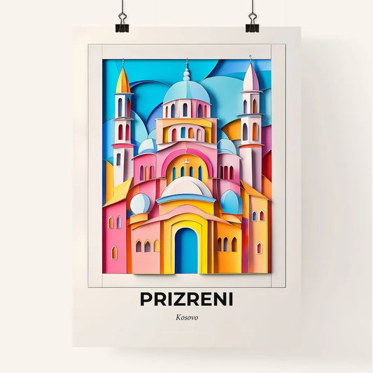 Vivid Prizreni / Prizren, Kosovo, Colorful Poster