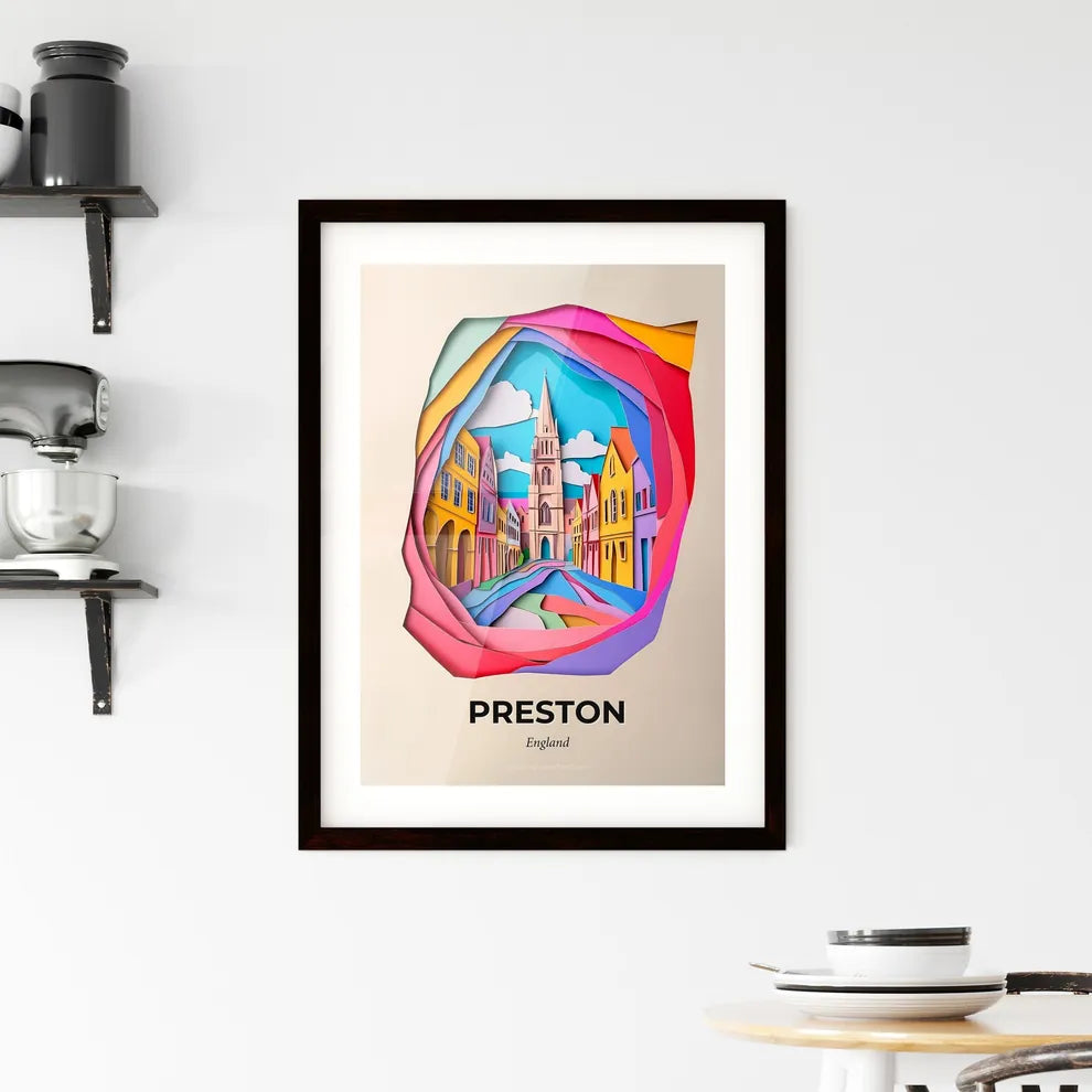 Vivid Preston, England, Framed Wall Art