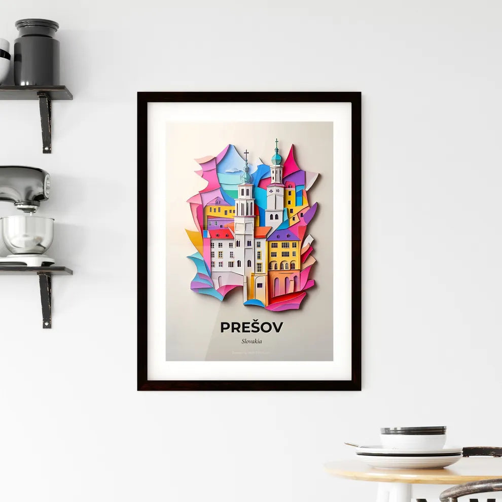 Vivid Prešov, Slovakia, Framed Wall Art