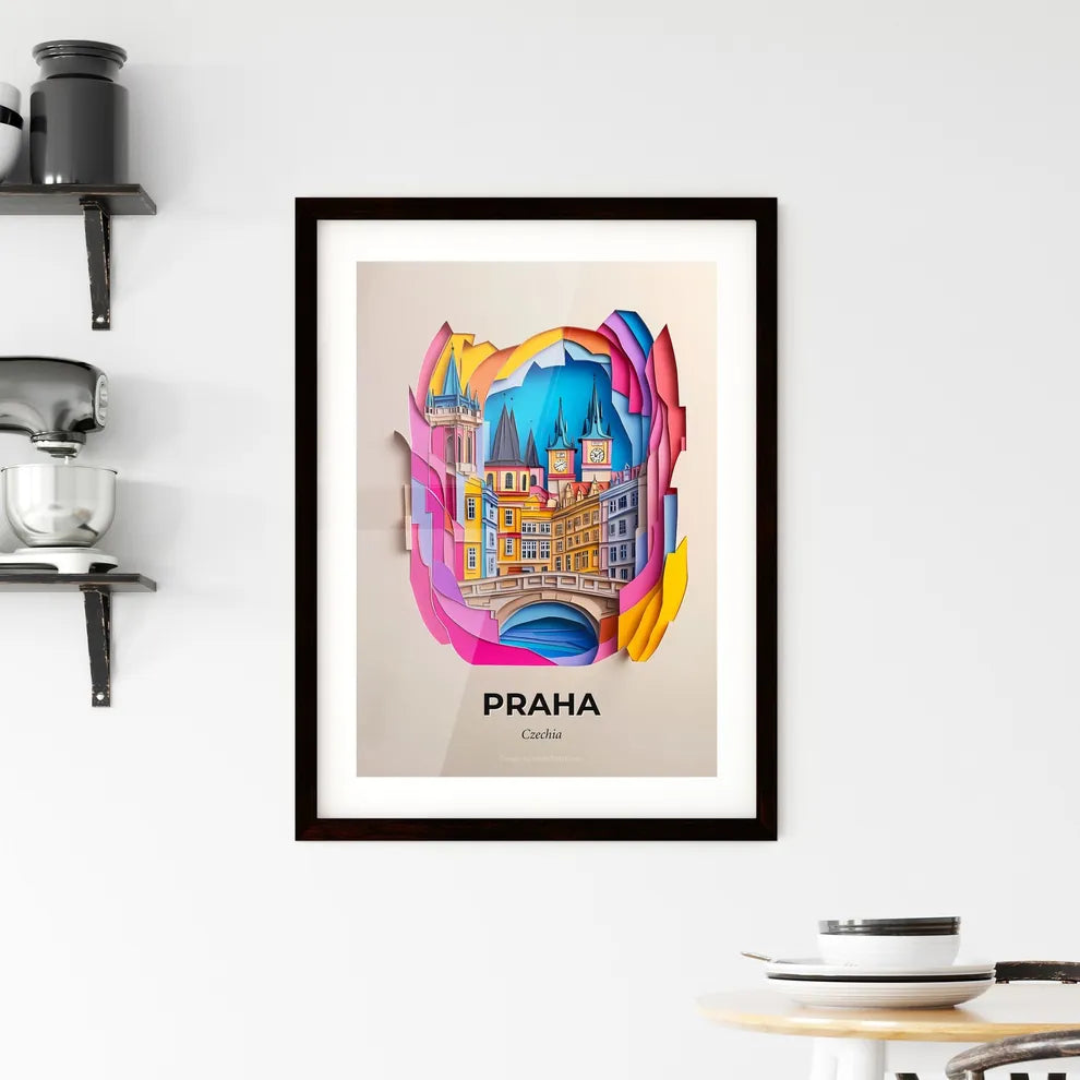 Vivid Prague, Czechia, Framed Wall Art