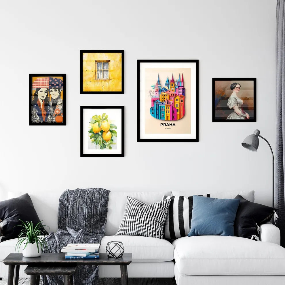 Vivid Prague, Czechia, Premium Framed Prints