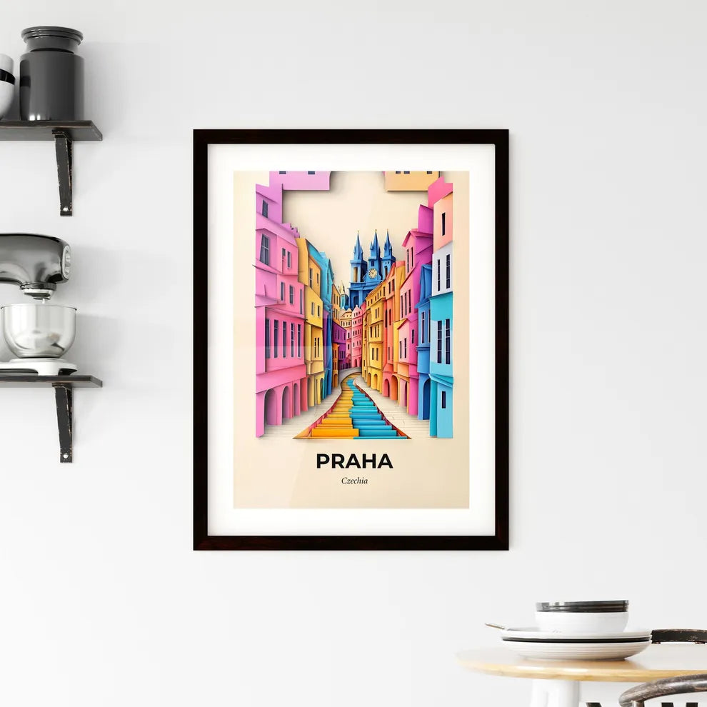 Vivid Prague, Czechia, Framed Wall Art