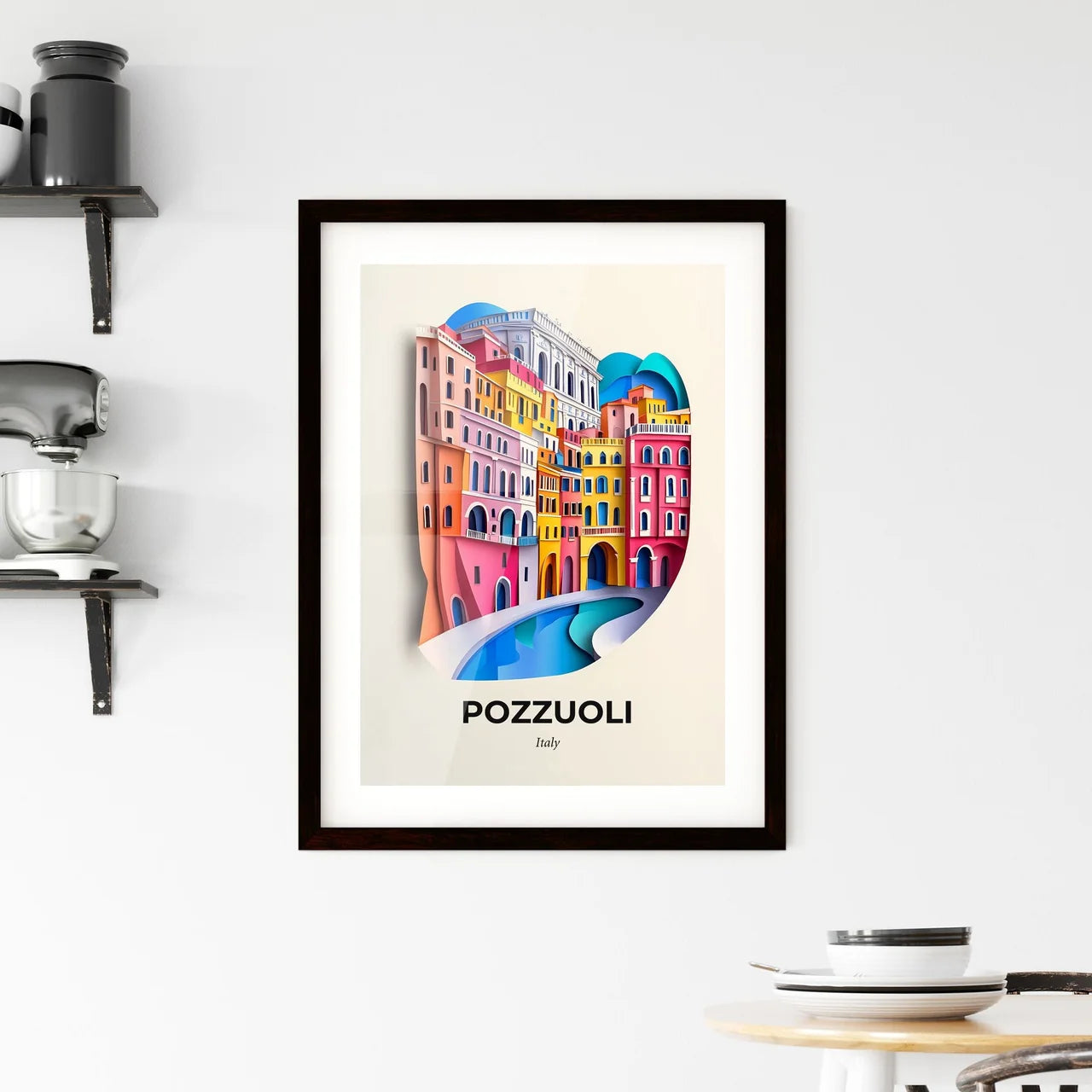 Vivid Pozzuoli, Italy, Framed Wall Art