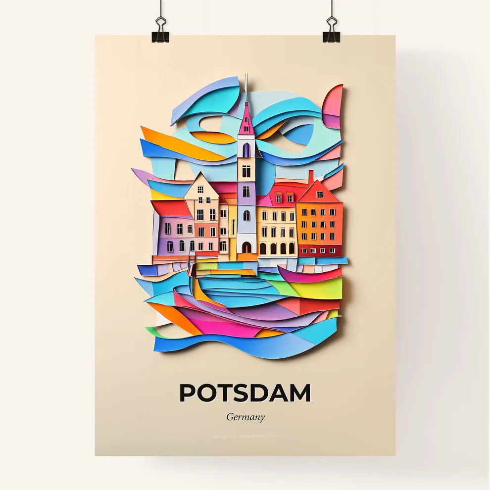 Vivid Potsdam, Germany, Colorful Poster