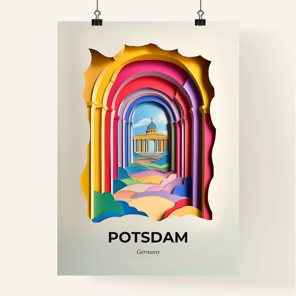 Vivid Potsdam, Germany, Colorful Poster