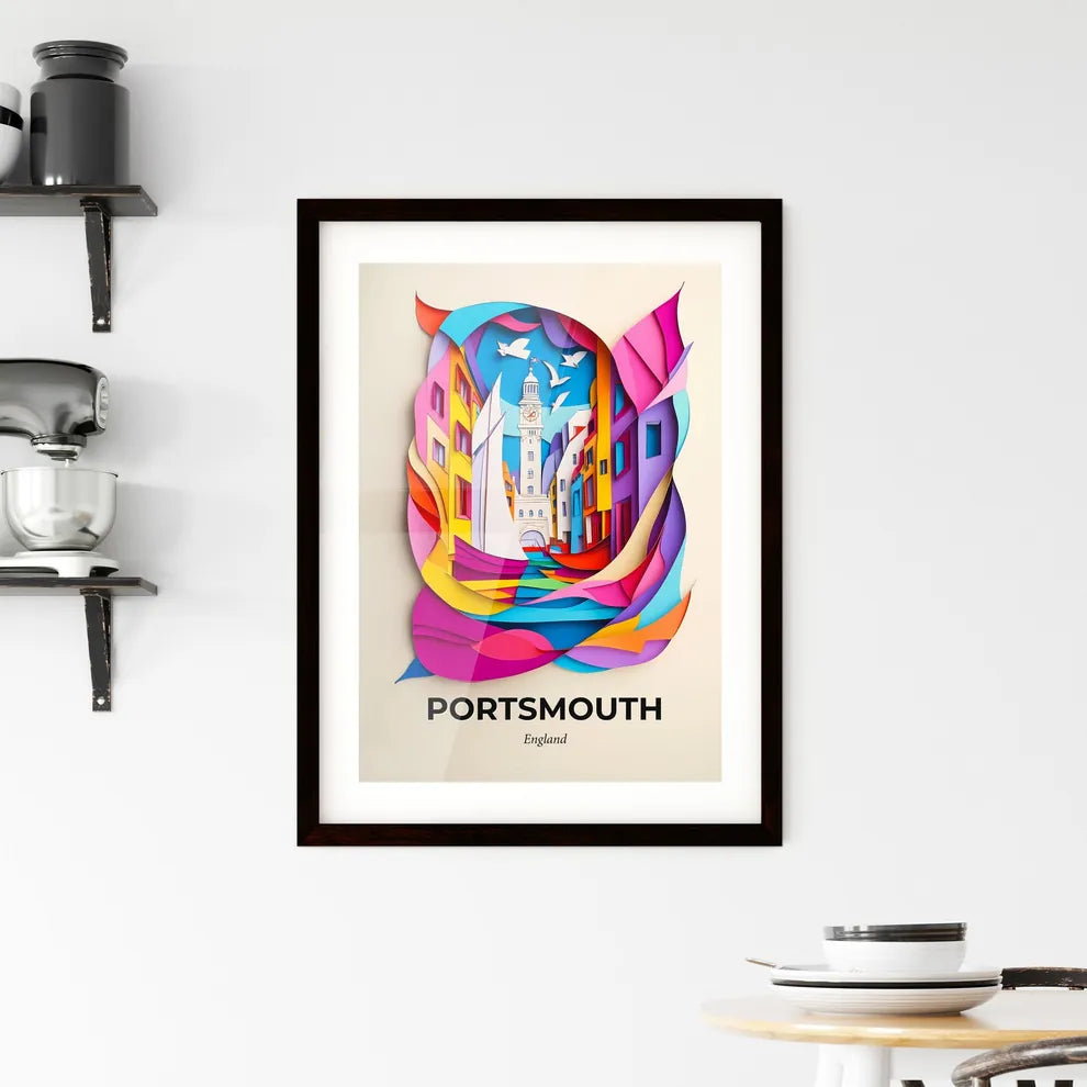 Vivid Portsmouth, England, Framed Wall Art