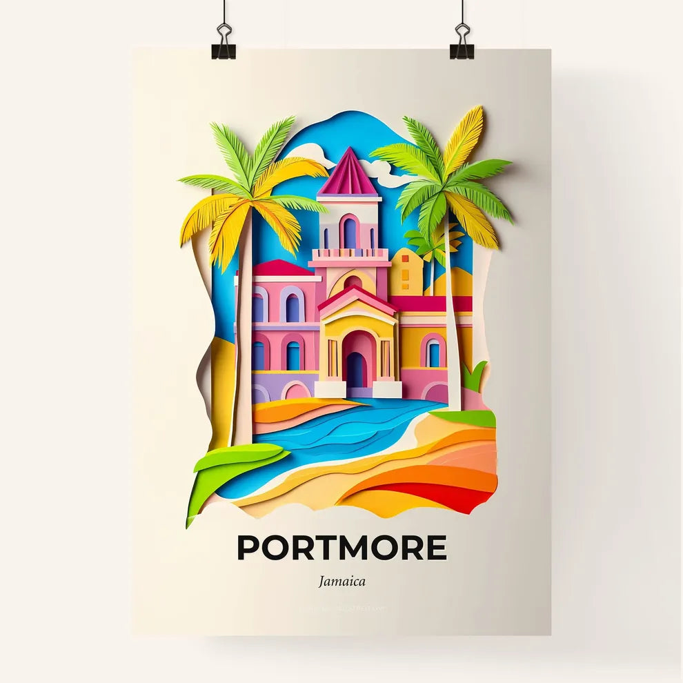 Vivid Portmore, Jamaica, Colorful Poster