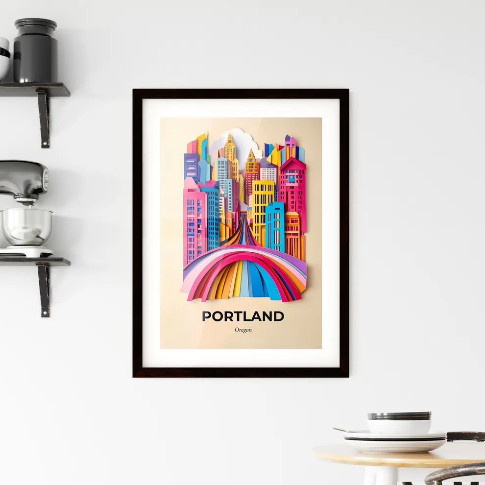 Vivid Portland, Oregon, Framed Wall Art