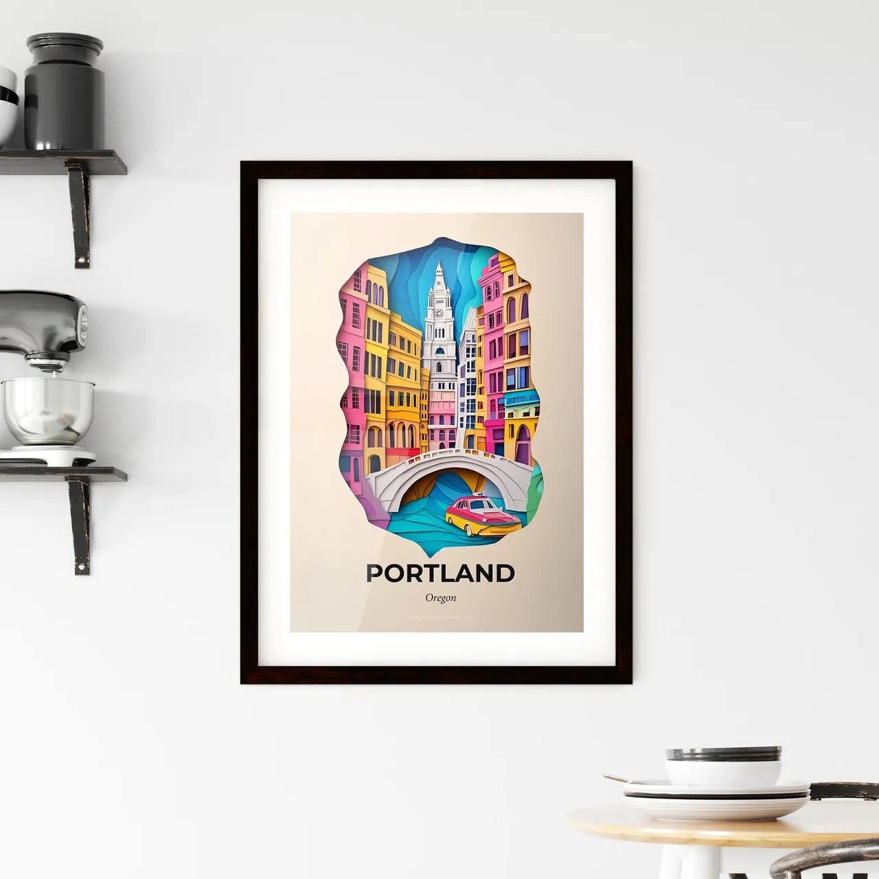 Vivid Portland, Oregon, Framed Wall Art