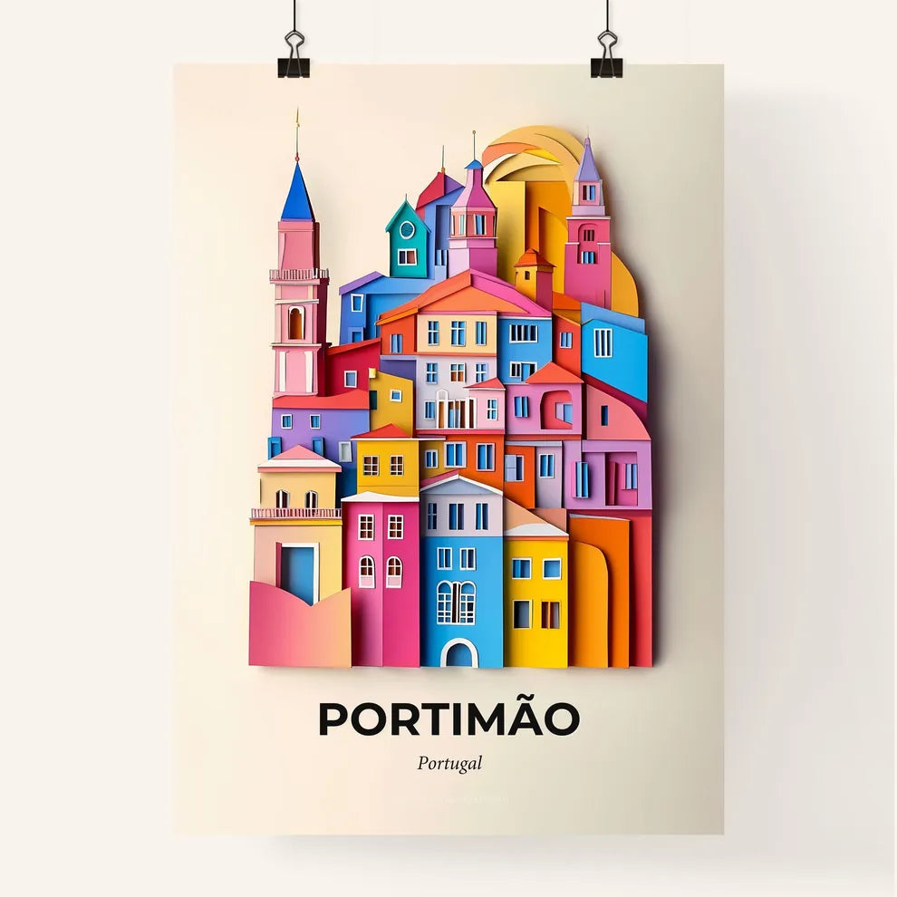 Vivid Portimão, Portugal, Colorful Poster