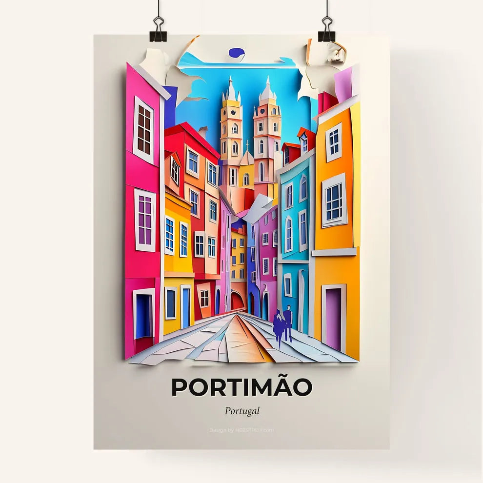 Vivid Portimão, Portugal, Colorful Poster