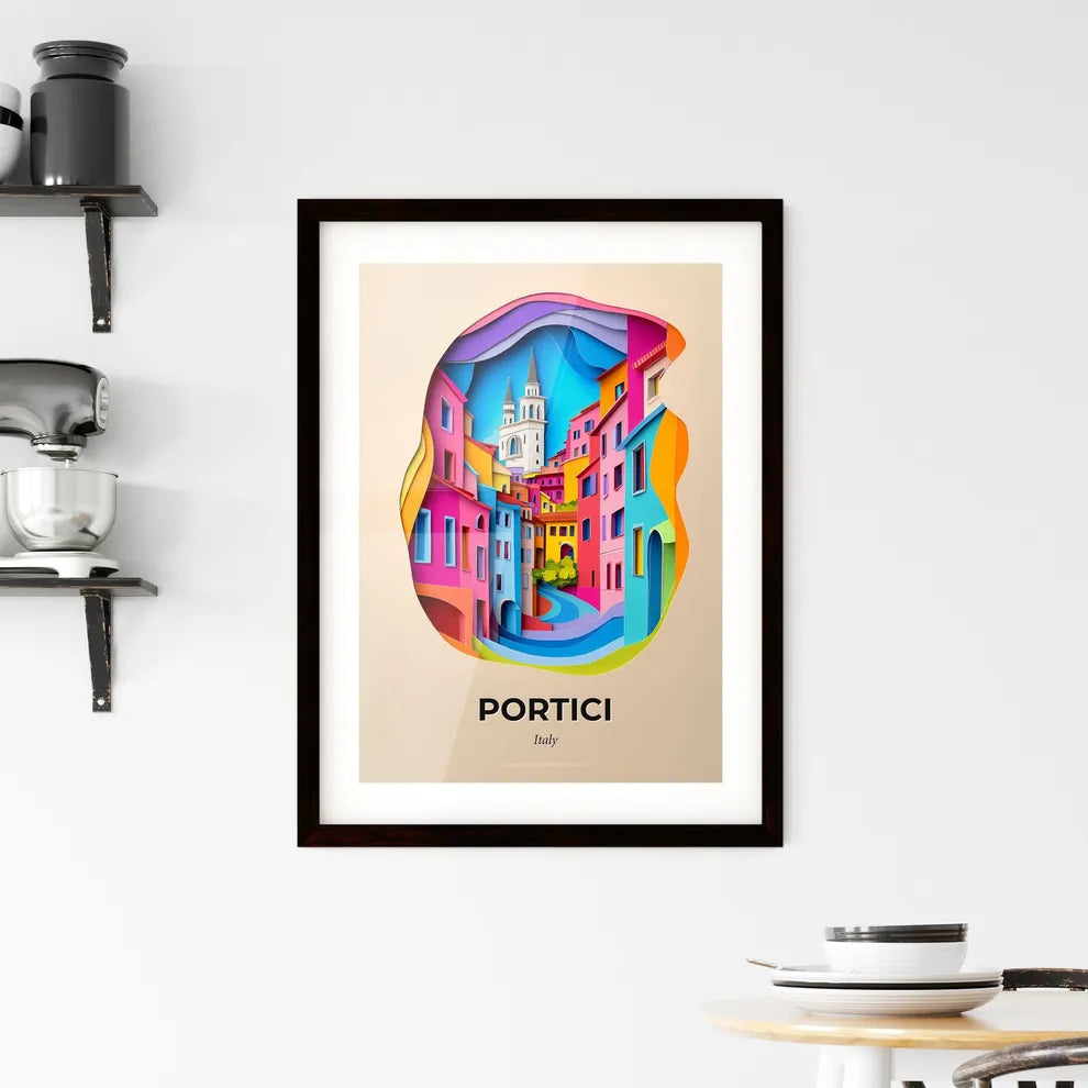Vivid Portici, Italy, Framed Wall Art