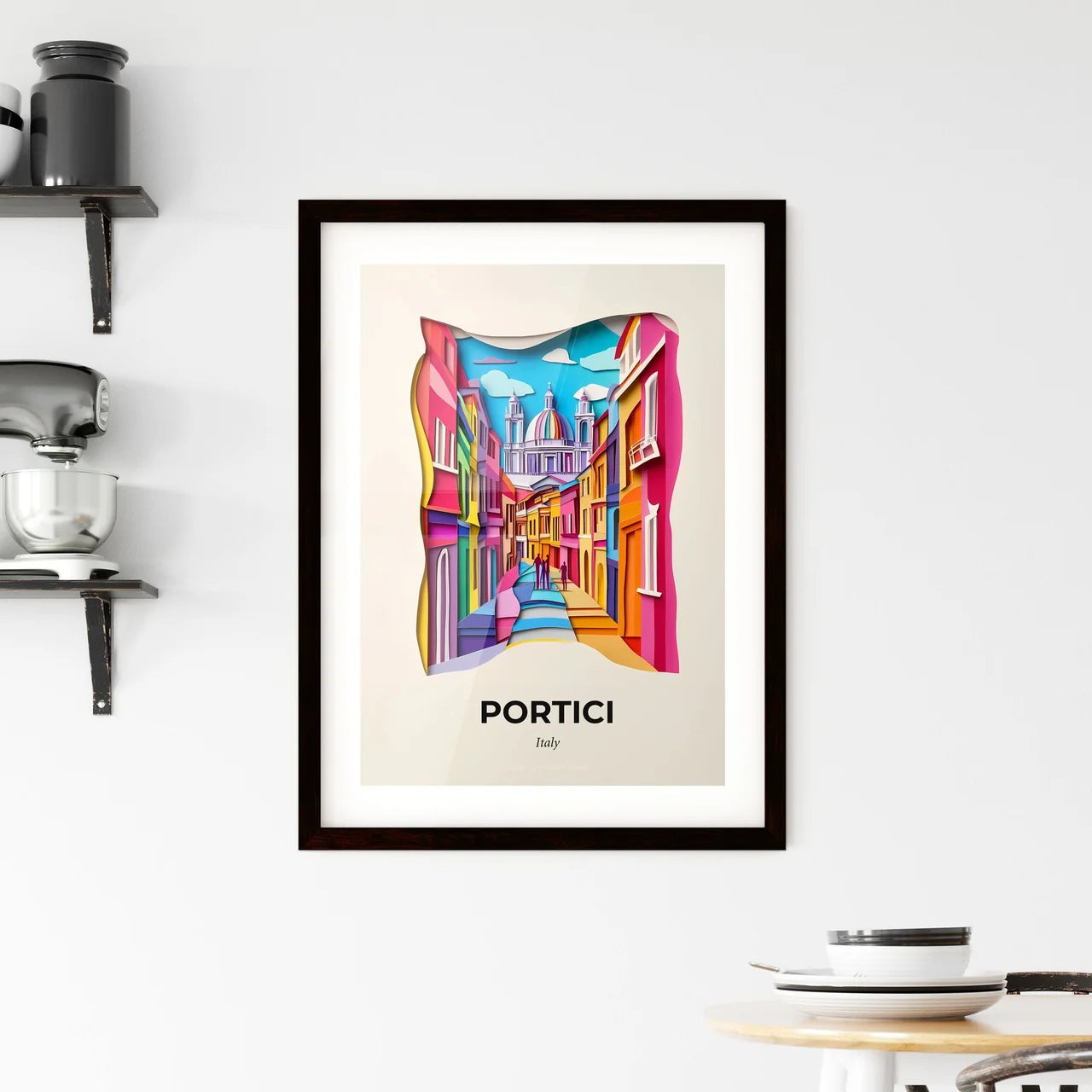 Vivid Portici, Italy, Framed Wall Art