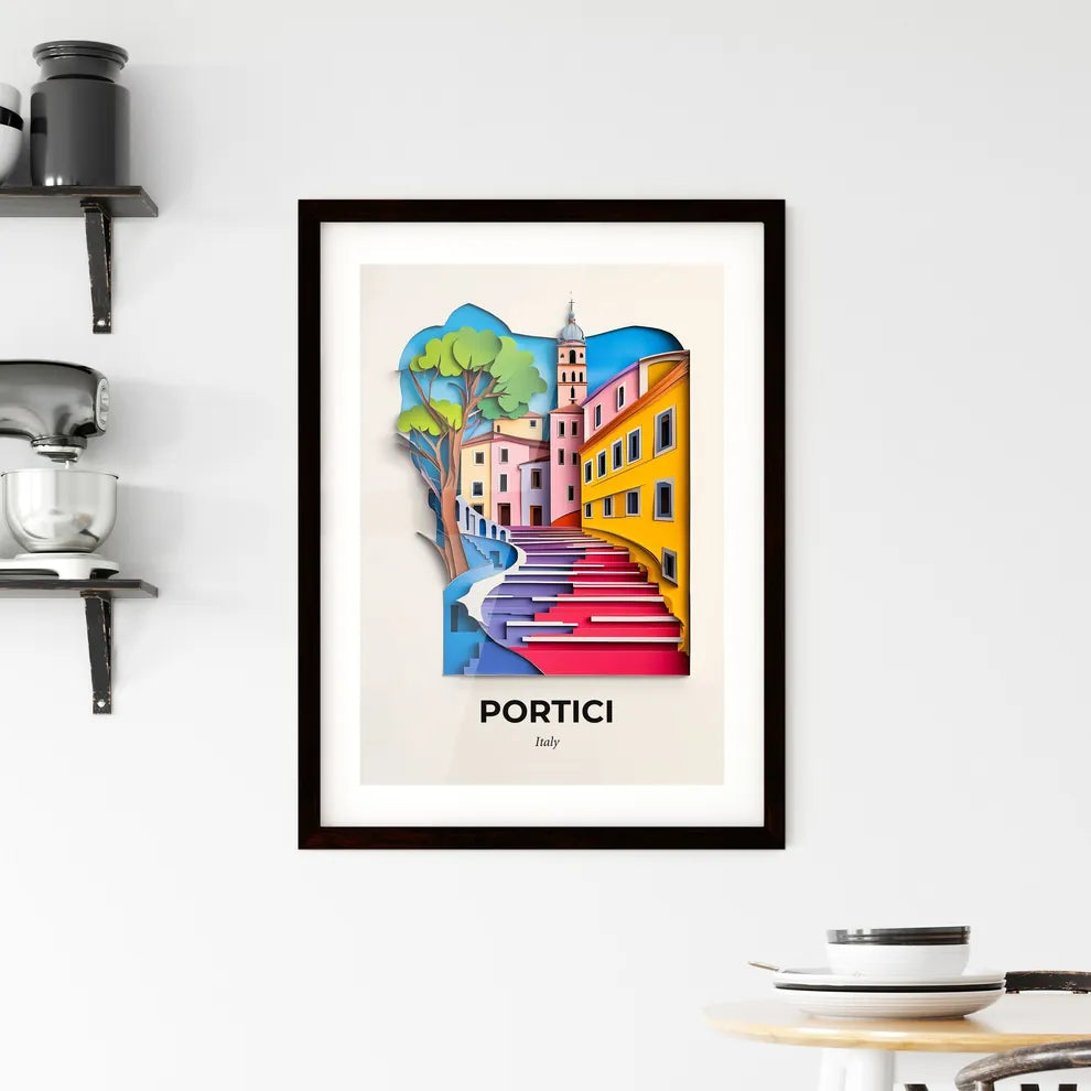 Vivid Portici, Italy, Framed Wall Art